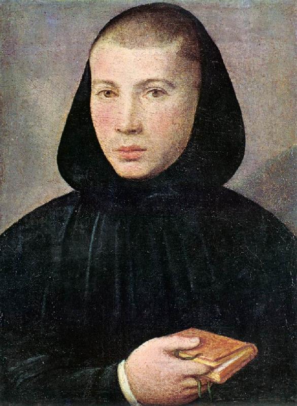 CAROTO, Giovanni Francesco Portrait of a Young Benedictine g oil painting image